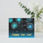 Postcard glücklich Neues Jahr Feiertagspostkarte (Stehend Vorderseite)
