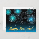 Postcard glücklich Neues Jahr Feiertagspostkarte (Vorne/Hinten)