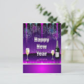 Postcard glücklich Neues Jahr Feiertagspostkarte (Stehend Vorderseite)
