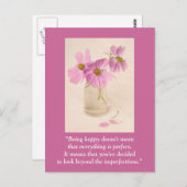 Postcard "Glücklichsein ist nicht gemein ..." Postkarte (Vorne/Hinten)