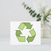 Postcard-Go Grün Gerecycelt Postkarte (Stehend Vorderseite)