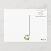 Postcard-Go Grün Gerecycelt Postkarte (Rückseite)