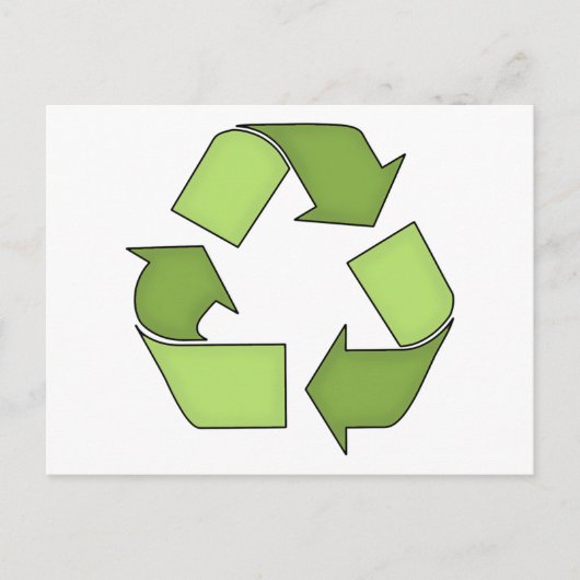 Postcard-Go Grün Gerecycelt Postkarte (Vorderseite)