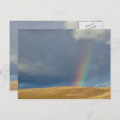 POSTCARD - Goldene Hügel über den Bergen Postkarte (Vorne/Hinten)