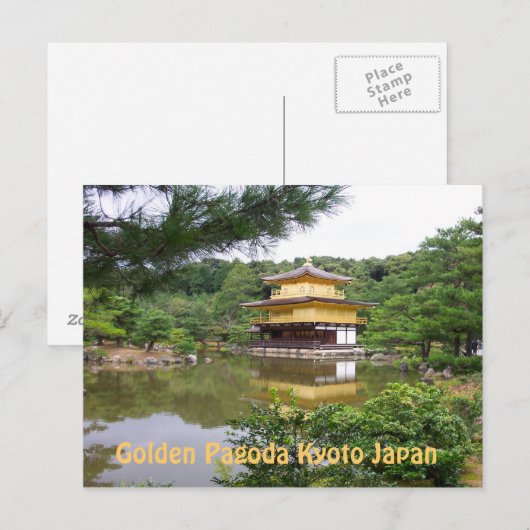 POSTCARD - Goldene Pagode Postkarte (Vorne/Hinten)