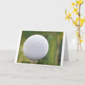 postcard golf ball karte (Gelbe Blume)