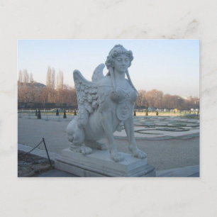 Postcard Gorgon Statue, The Belvedere Gardens Postkarte
