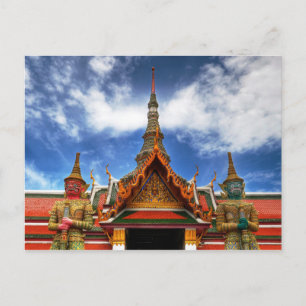 Postcard Grand Palace Giants, Bangkok, Thailand Postkarte