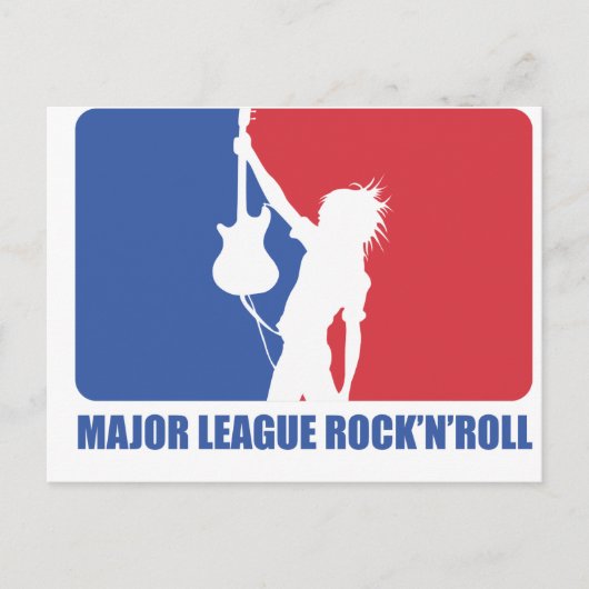 POSTCARD - GROSSER LEAGUE ROCK'N'ROLL POSTKARTE (Vorderseite)