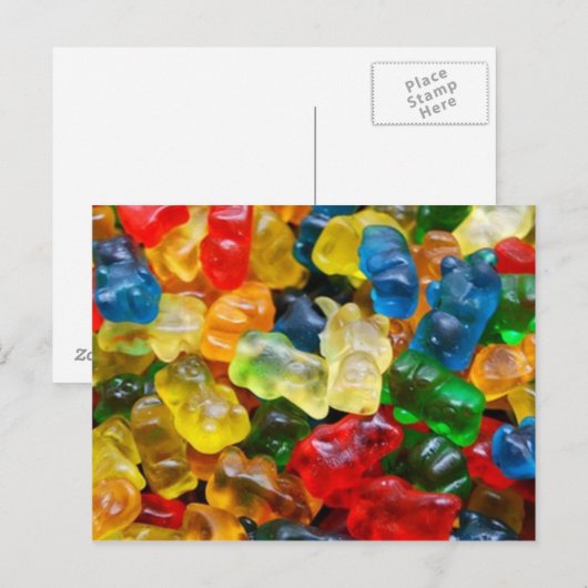 Postcard, Gummy Bears Postkarte (Vorne/Hinten)
