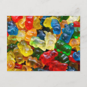 Postcard, gummy bears postkarte
