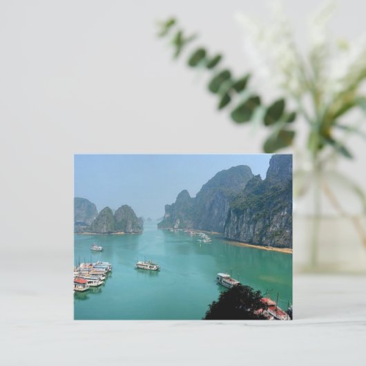 Postcard Ha Long Bay in Qumai Ninh, Vietnam Postkarte (Stehend Vorderseite)