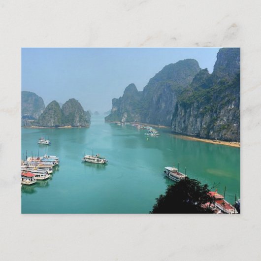 Postcard Ha Long Bay in Qumai Ninh, Vietnam Postkarte (Vorderseite)