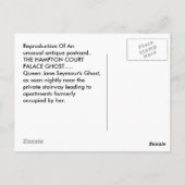 POSTCARD HAMPTON COURT PALACE GHOST JANE SEYMOUR POSTKARTE (Rückseite)