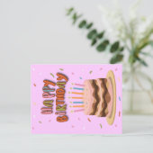 Postcard Happy Birthday Feiertagspostkarte (Stehend Vorderseite)