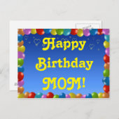 Postcard Happy Birthday Mama Postkarte (Vorne/Hinten)