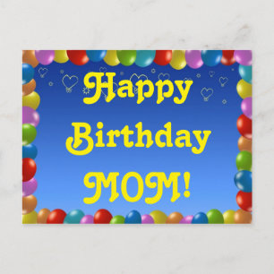 Postcard Happy Birthday Mama Postkarte