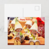 Postcard Happy Holidays Postkarte (Vorne/Hinten)