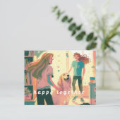 Postcard Happy Together Postkarte (Stehend Vorderseite)