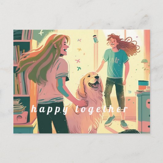 Postcard Happy Together Postkarte (Vorderseite)
