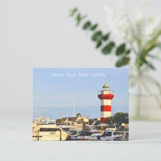 Postcard Hilton Head Island Lighthouse, SC Postkarte (Stehend Vorderseite)