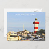 Postcard Hilton Head Island Lighthouse, SC Postkarte (Vorne/Hinten)