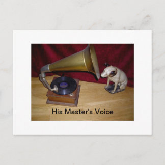 Postcard - His Master's Voice Postkarte