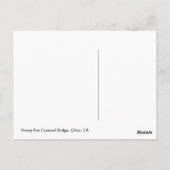 POSTCARD - Honey Run Covered Bridge Postkarte (Rückseite)