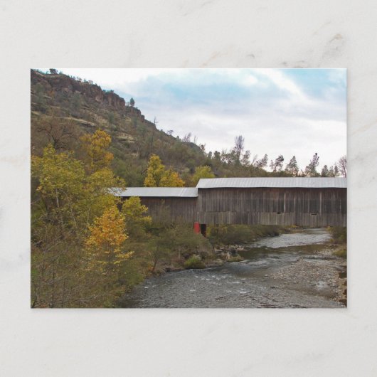 POSTCARD - Honey Run Covered Bridge Postkarte (Vorderseite)