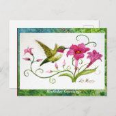 Postcard Hummingbird Grußkarte Postkarte (Vorne/Hinten)