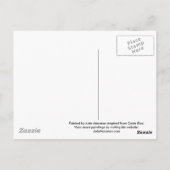 Postcard Hummingbird Hibiscus With Face Painting Postkarte (Rückseite)