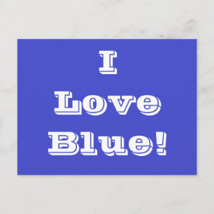 Postcard I Liebe Blau Postkarte