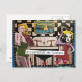 POSTCARD-I WÜRDE ETWAS IN FLORIDA SEIN POSTKARTE (Vorne/Hinten)