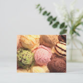 POSTCARD ICE CREAM SCOOPS POSTKARTE (Stehend Vorderseite)
