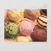POSTCARD ICE CREAM SCOOPS POSTKARTE (Vorderseite)