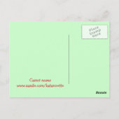 Postcard Ich reibe gerne Nasen mit dir! Postkarte (Rückseite)