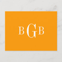 POSTCARD - Ihr Monogramm Postkarte