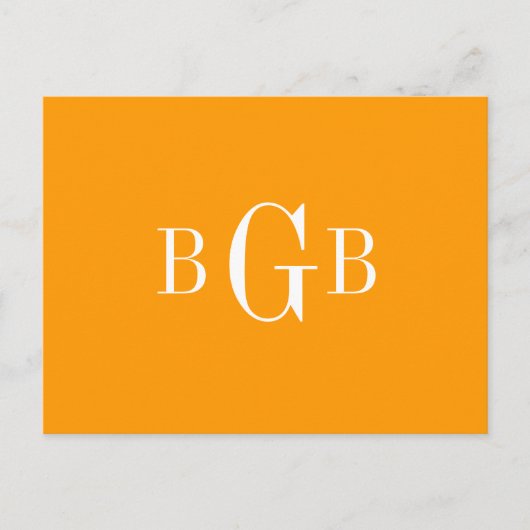 POSTCARD - Ihr Monogramm Postkarte (Vorderseite)
