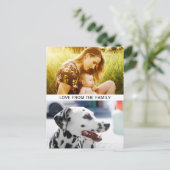 Postcard Ihre 2 Foto & Nachrichten Postkarte (Stehend Vorderseite)