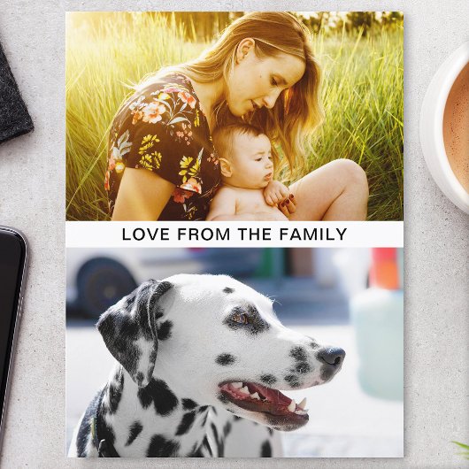 Postcard Ihre 2 Foto & Nachrichten Postkarte