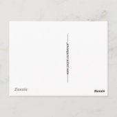 Postcard - Illusion in Rot, Weiß und Blau Postkarte (Rückseite)