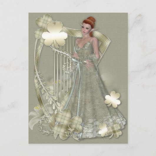 Postcard-Irish Elf-St Patricks Postkarte (Vorderseite)