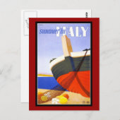 Postcard Italien Grüße Vintag Postkarte (Vorne/Hinten)