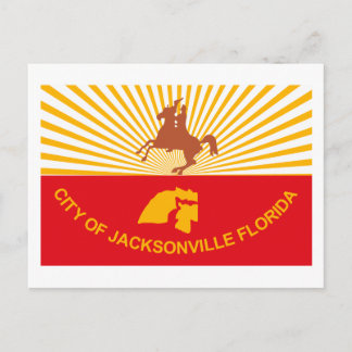 Postcard Jacksonville Flag Postkarte