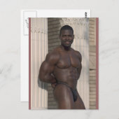 Postcard, Jean gegen Spalten Postkarte (Vorne/Hinten)