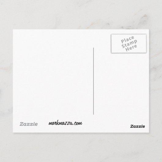 Postcard - John Calvin "Diese Postkarte hat mich a (Rückseite)