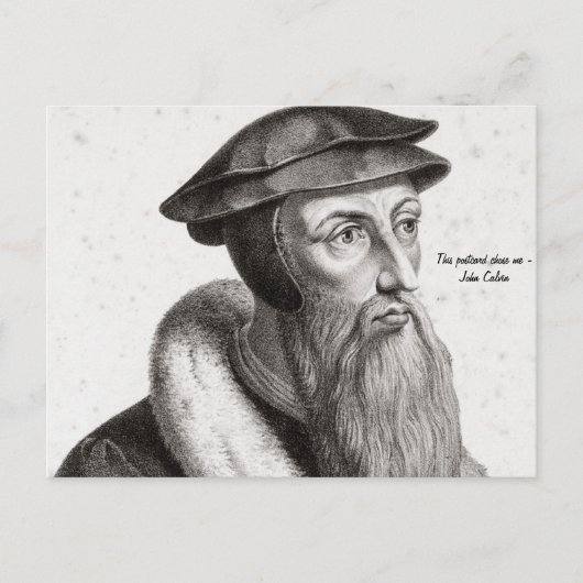 Postcard - John Calvin "Diese Postkarte hat mich a (Vorderseite)