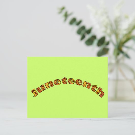 Postcard: Juneteenth Postkarte (Stehend Vorderseite)