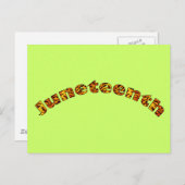 Postcard: Juneteenth Postkarte (Vorne/Hinten)