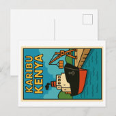 Postcard - Karibu Kenya Postkarte (Vorne/Hinten)